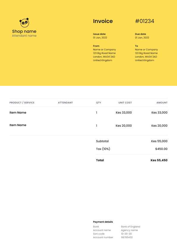Generate Invoice